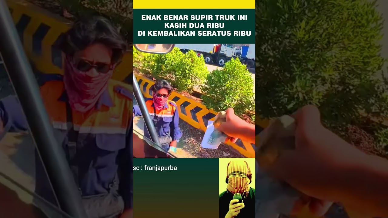 Enak benar supir truk ini 