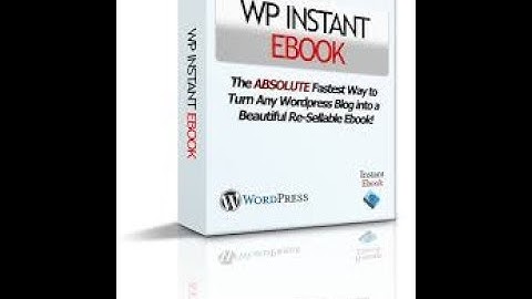 WordPress Plugin: WP Instant Ebook Plugin