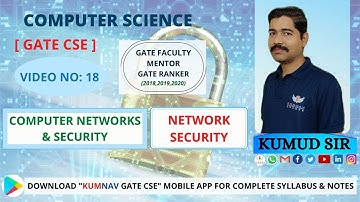 18 NETWORK SECURITY #CRYPTOGRAPHY #DIGITALSIGNATURE #INTERNETSECURITY #CN #GATECSE #GATE2022