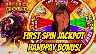 WOW! FIRST SPIN JACKPOT HANDPAY BONUS