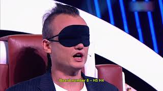 Timur Gareyev playing blindfold in Amazing People 2017 Russian TV show