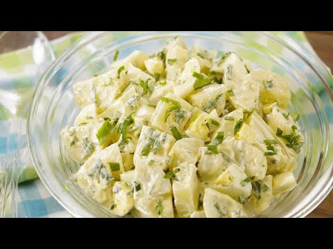 Salada de Batata Com Ovo e Maionese