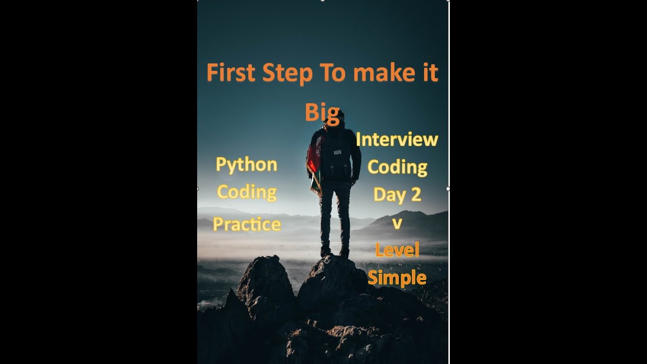 2. Interview prep Python - Level Simple - YouTube