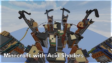 Minecraft with Acid Shaders | Hypixel Bedwars