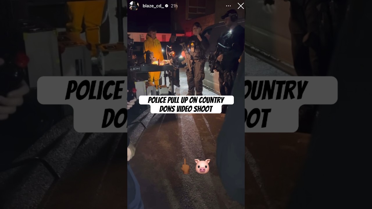 Blaze (Country Dons) Laughs At The Armed Police Who Pulled Up On Their Video Shoot 