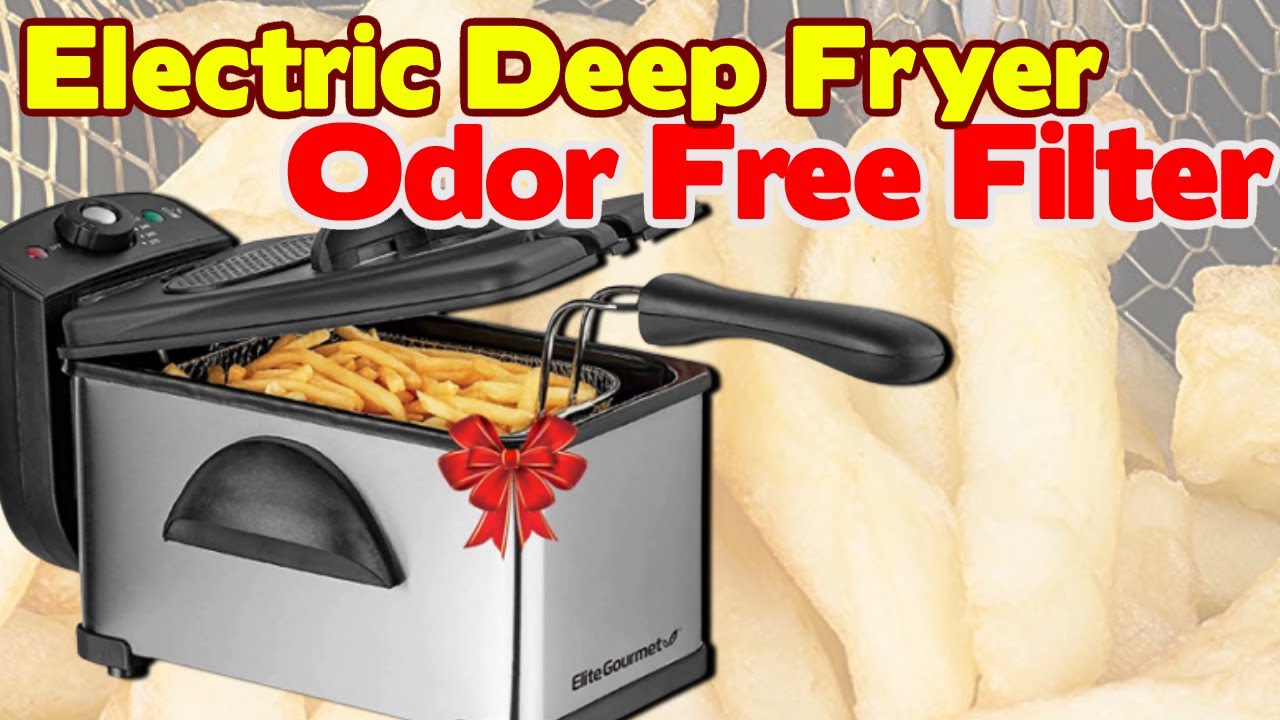 Elite Gourmet Electric Deep Fryer with Adjustable Temperature 