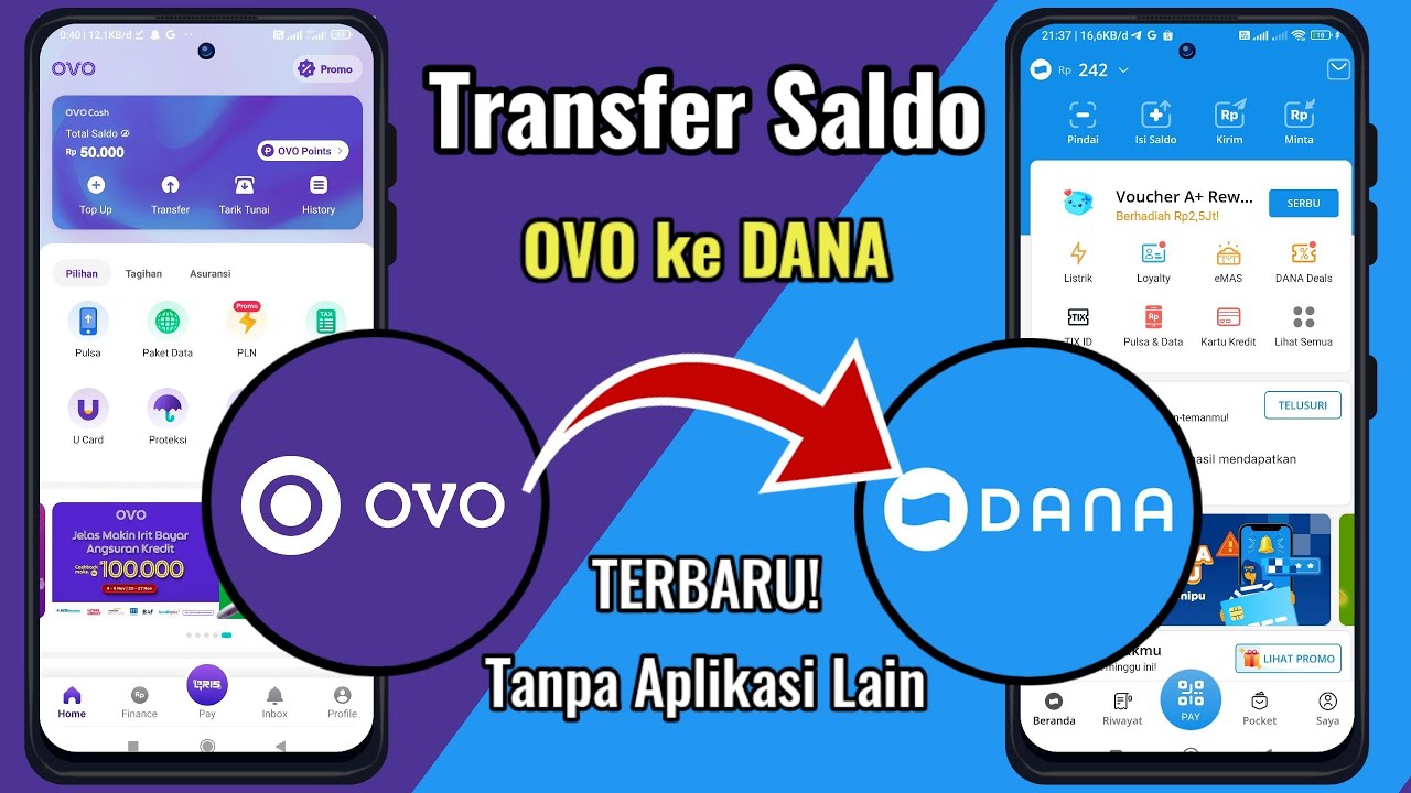 Cara Transfer Saldo OVO ke DANA Terbaru! Kirim Saldo Dari OVO ke DANA