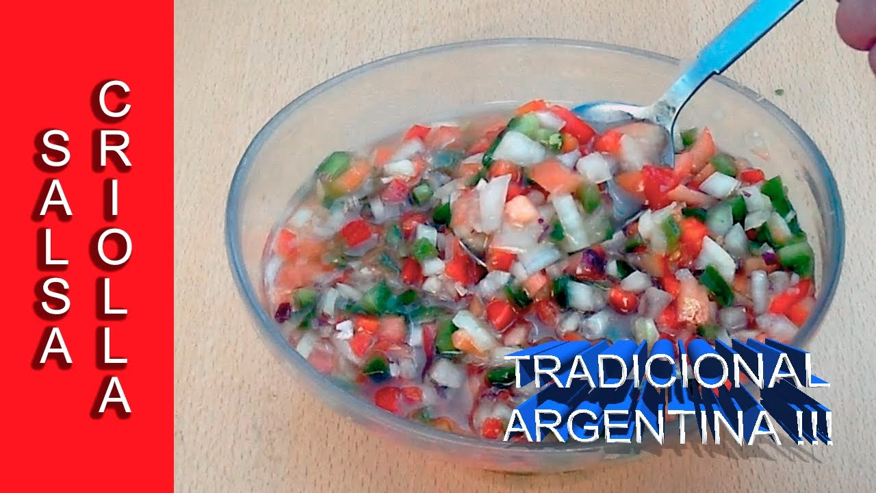 SALSA CRIOLLA ARGENTINA ✅ Ideal para acompañar carnes!!!