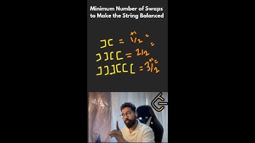 Leetcode 1963 - Simple solution - Minimum Number of Swaps to Make the String Balanced