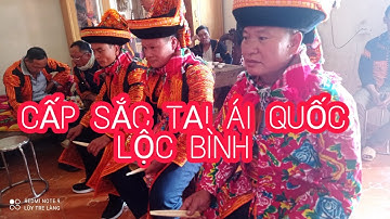 CẤP SẮC TẠI GIA ĐÌNH ÔNG TRIỆU TIẾN KIM, ÁI QUỐC LỘC BÌNH LẠNG SƠN