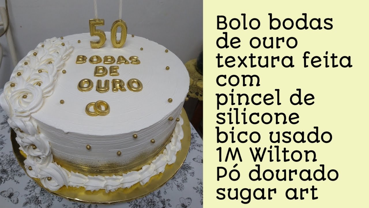 BOLO PARA ANIVERSÁRIO DE 50 ANOS( CASAMENTO TAMBÉM) 