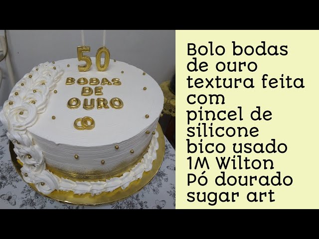 BOLO PARA ANIVERSÁRIO DE 50 ANOS( CASAMENTO TAMBÉM) 