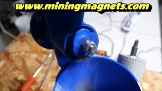 Using A Dry Magnetic Separator To Remove The Black Sand From The Gold Laden Concentrate