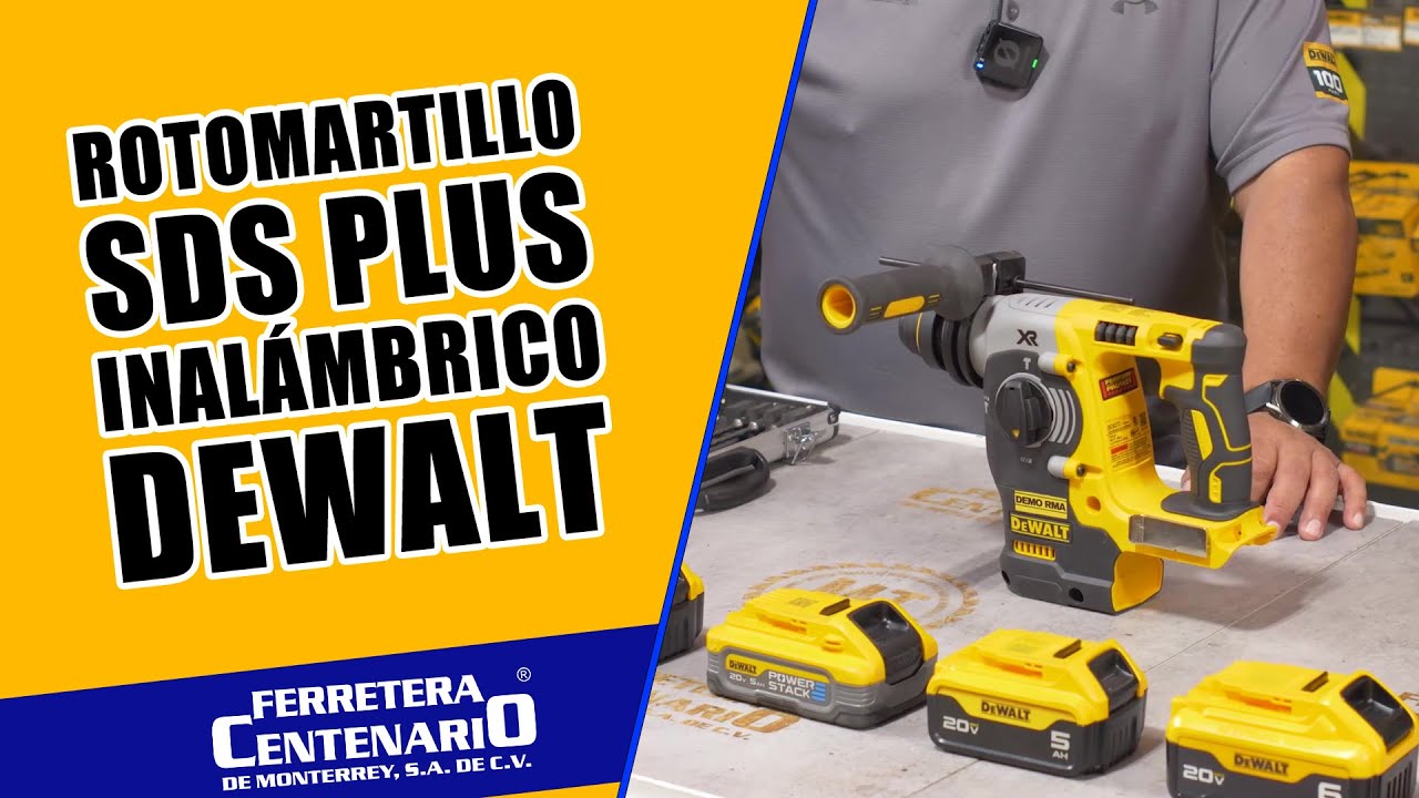Rotomartillo inalámbrico DeWalt SDS PLUS MAX