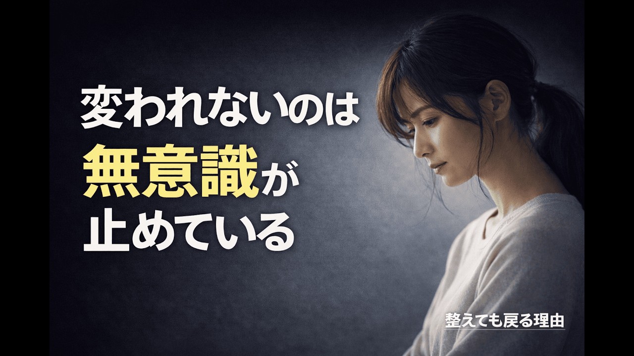 整えても戻るのはなぜ？無意識が“過去に縛られている”から