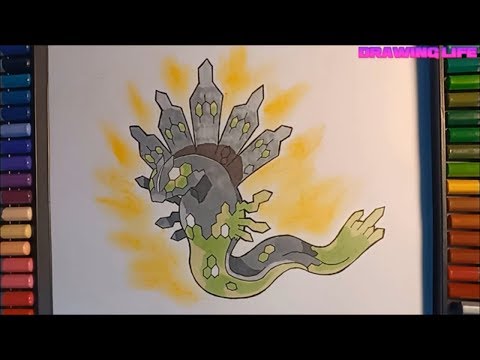Video cách vẽ pokemon huyền thoại Zygarde -pokemon x và y - youtube