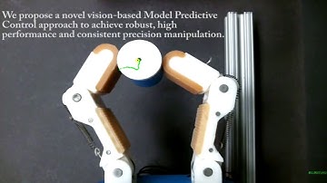 Vision-Based Model Predictive Control for Within-Hand Precision Manipulation