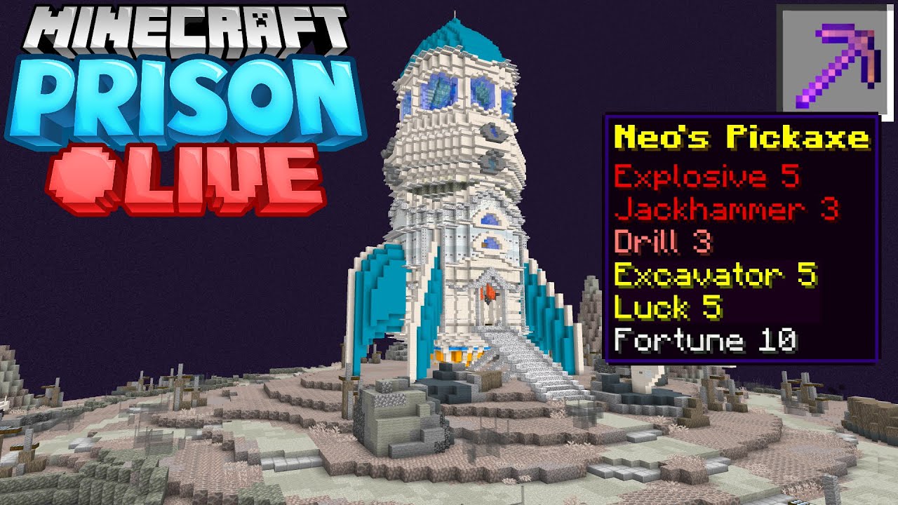 I Just Launched my NEW Minecraft Prison Server (Live EP1) - YouTube