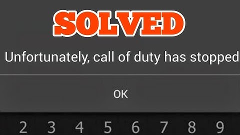 Unfortunately Call of Duty has stopped Problem Solved