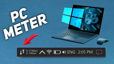How To Add Internet Speed Meter In Desktop Taskbar Easily | Windows 10/8/7 In Tamil