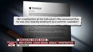 Franklin bowling coach charged with sexual assault