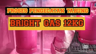 Proses Pengecatan Tabung Gas Bright Gas