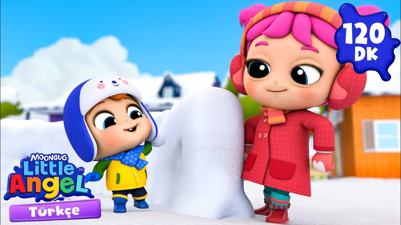 Karda güvenle oynamak! | Eğlenceli ve Öğretici Çocuk Şarkıları | Little Angel Türkçe