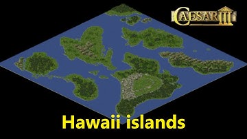 Caesar 3 Augustus - custom map Hawaii Islands by AugustusBoy