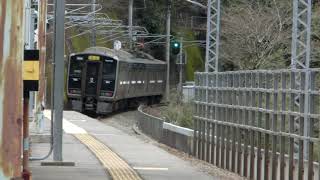 813系RG015編成快速直方行き　筑前山手駅通過！