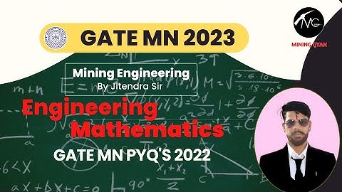 Gate 2022 MN (Mining) Complete Solution of Mathematics/Engineering Mathematics by Jitendra Sir