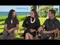 Interviewing the cast of MOANA 2 IN HAWAII