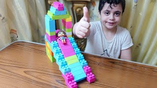 بناء زحليقه جميله وكبيره وملونه بالمكعبات ,, blocks screenshot 1