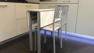 Mesa cocina pequeña extensible Florencia 95x25 cm 