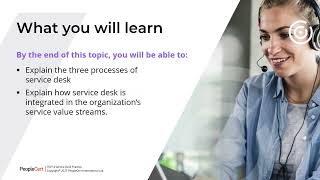 Value Streams and Processes | Service Desk | PeopleCert | 1WorldTraining.com |