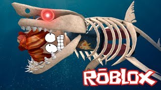 На меня напала ГИГАНТСКАЯ АКУЛА в РОБЛОКС в игре SharkBite На меня напала ГИГАНТСКАЯ АКУЛА в РОБЛОКС в игре SharkBite