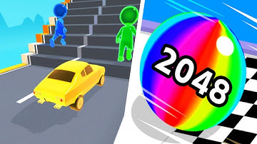 Shape Shifting VS Ball Run 2048: merge number | Max Level Android,IOS Gameplay