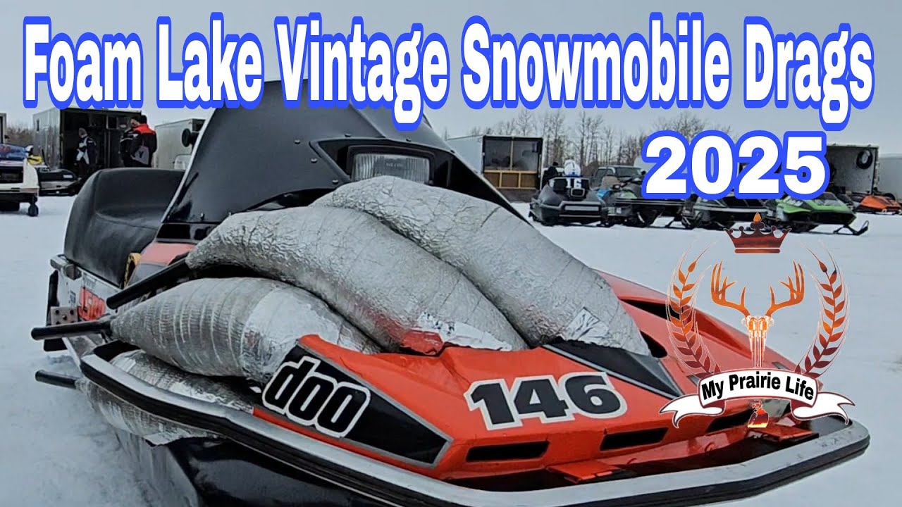 Foam Lake Vintage Snowmobile Drags 2025. A Great Time Was Had By All.