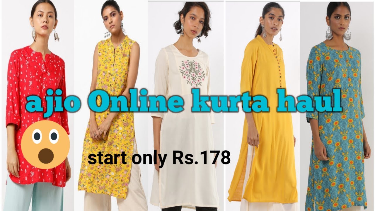 SALE...AJIO ONLINE BRANDED KURTA IN AFFODABLE PRICE.HUGE COLLECTION ...