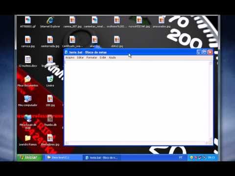 Vídeo: Como faço para escrever um script de lote no Windows?