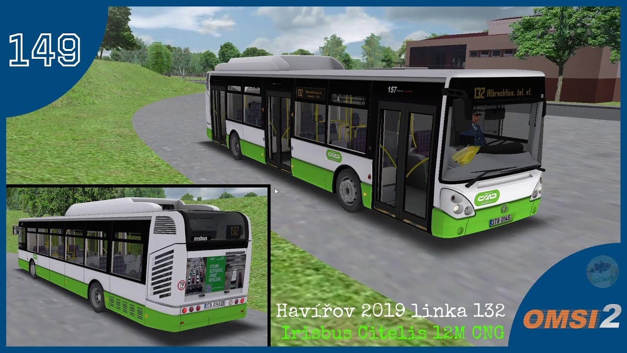 OMSI 2 #149 - Havířov 2019 linka 132 - Irisbus Citelis 12M CNG