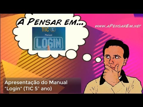 A pensar em... Login (Manual TIC 5º ano)