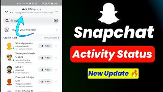 Snapchat New Update Activity Status | snapchat new update