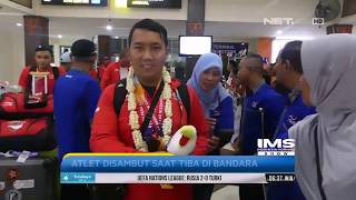 Kepulangan Atlet Asian Para Games Disambut Meriah