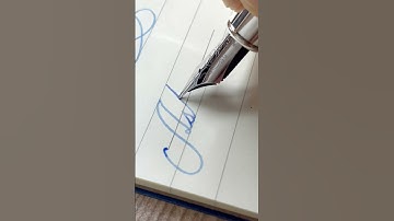 Ashna - name handwriting with fountain pen #satisfying #calligraphy #fountainpen #handwriting