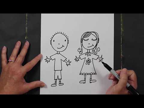 Video: How To Teach A Child To Draw People