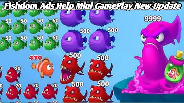Fishdom Ads Mini Games 8.4 Hungry Fish | New update level Trailer video