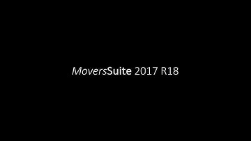 MoversSuite 2017 R18 Overview