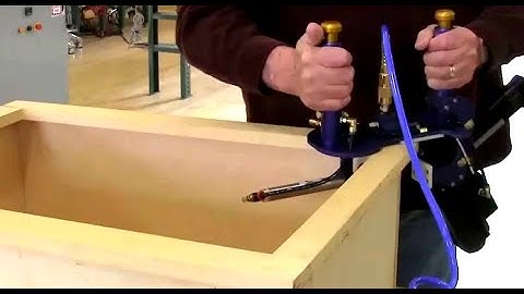Blind Stapler Fastens Face Frames to Cabinet Boxes