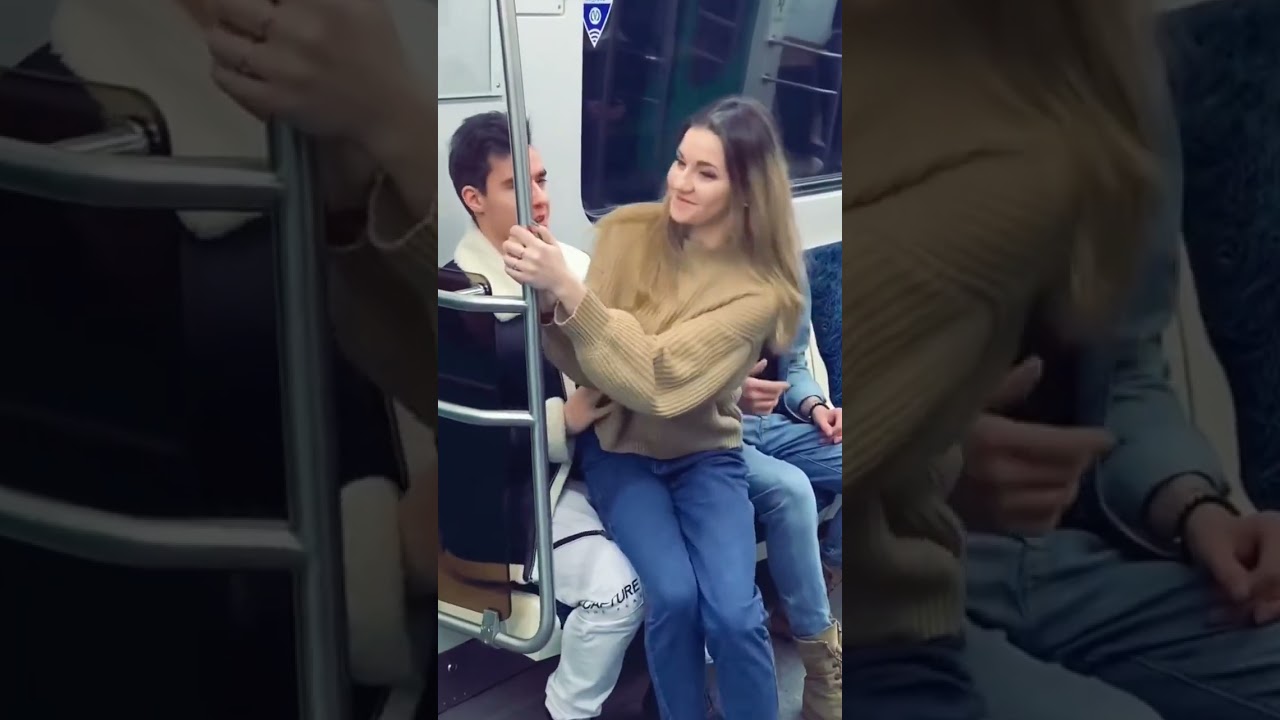 Sat on a guy in the subway/PRANK/reaction 