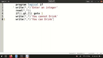 [ForTran 15]Simple if Statement in ForTran